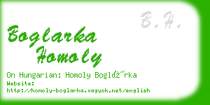 boglarka homoly business card